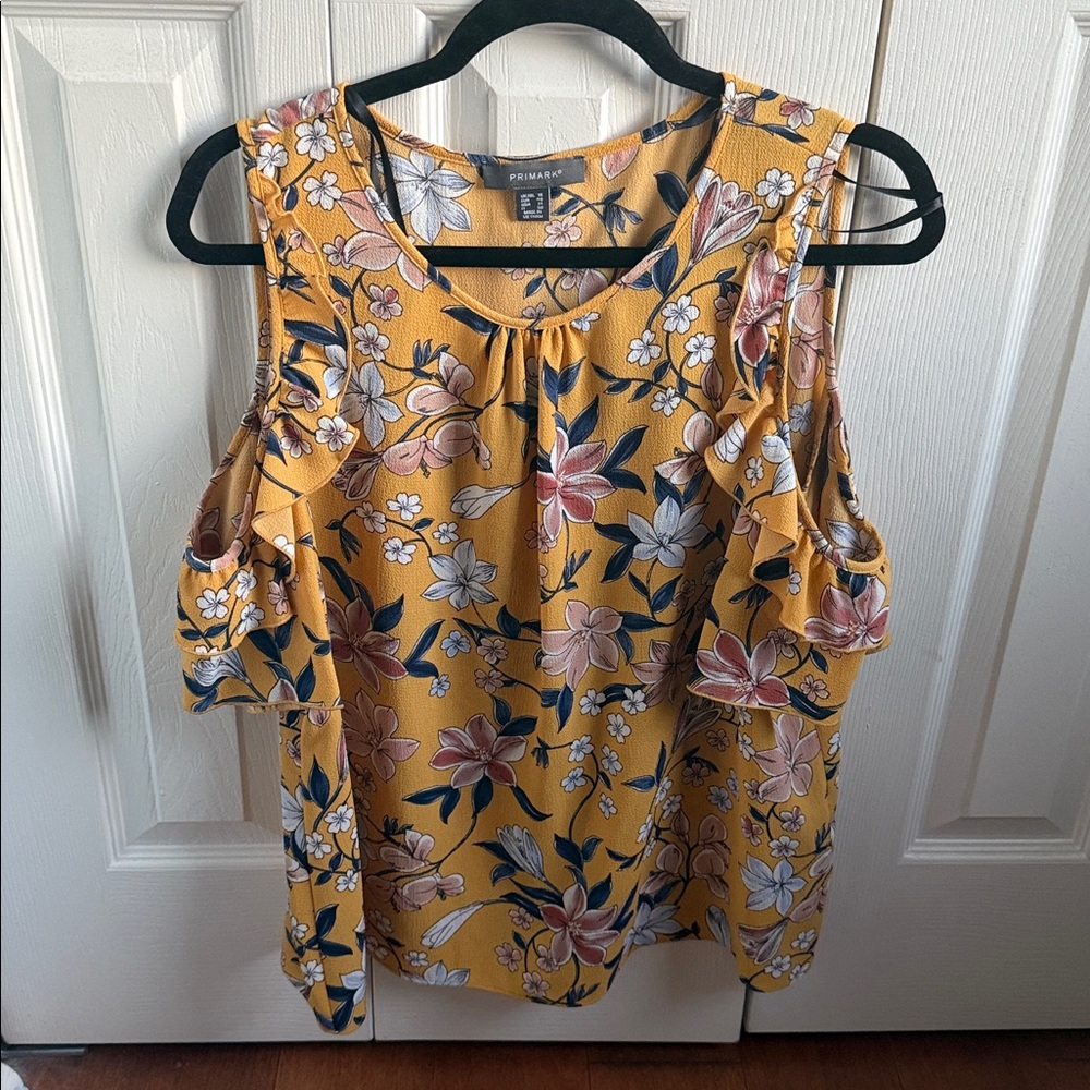 Primark Yellow Floral Top